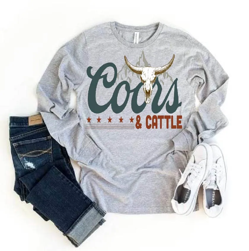 1268 Coors and Cattle DTF/Sublimation Transfer