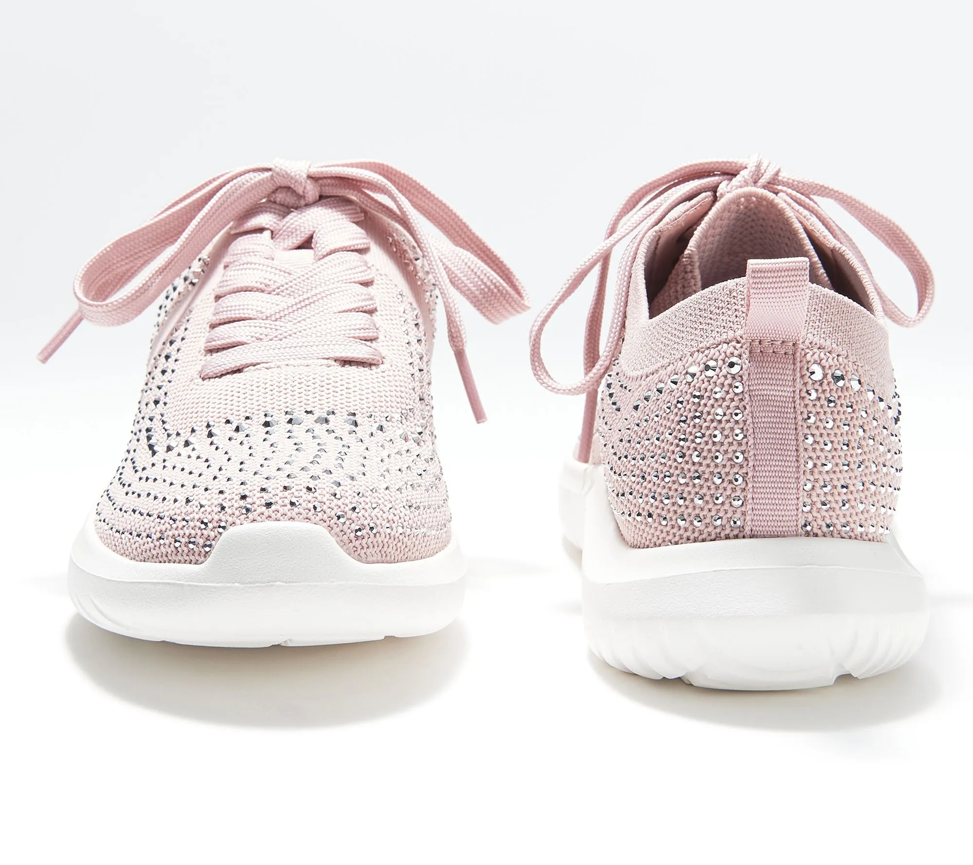 "As Is" CLOUDSTEPPERS by Clarks Embellished Knit Sneakers