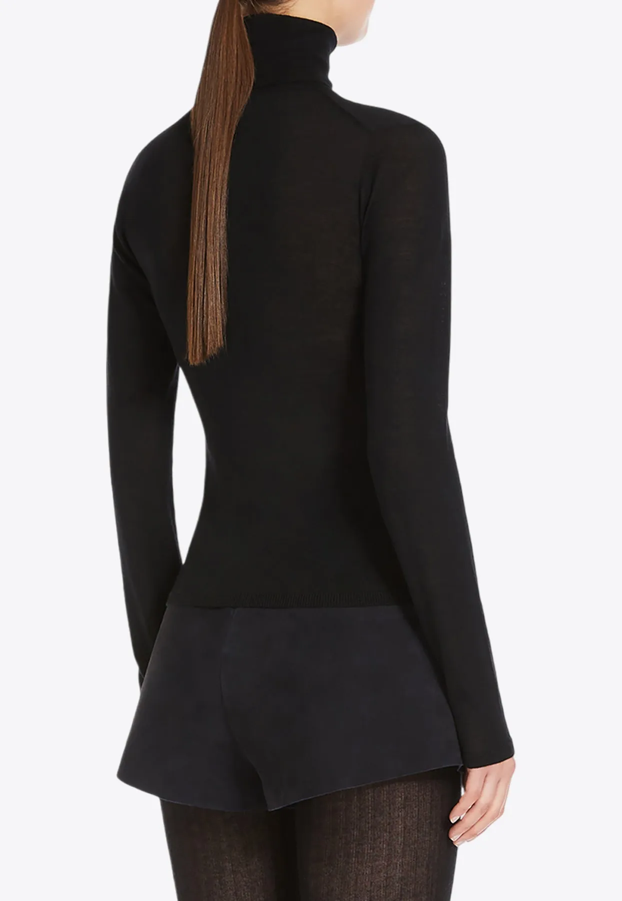 Adda Cashmere Yarn High-Neck Sweater