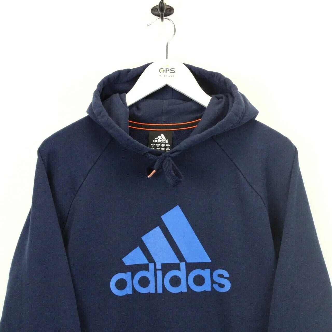 ADIDAS Hoodie Navy Blue | Medium