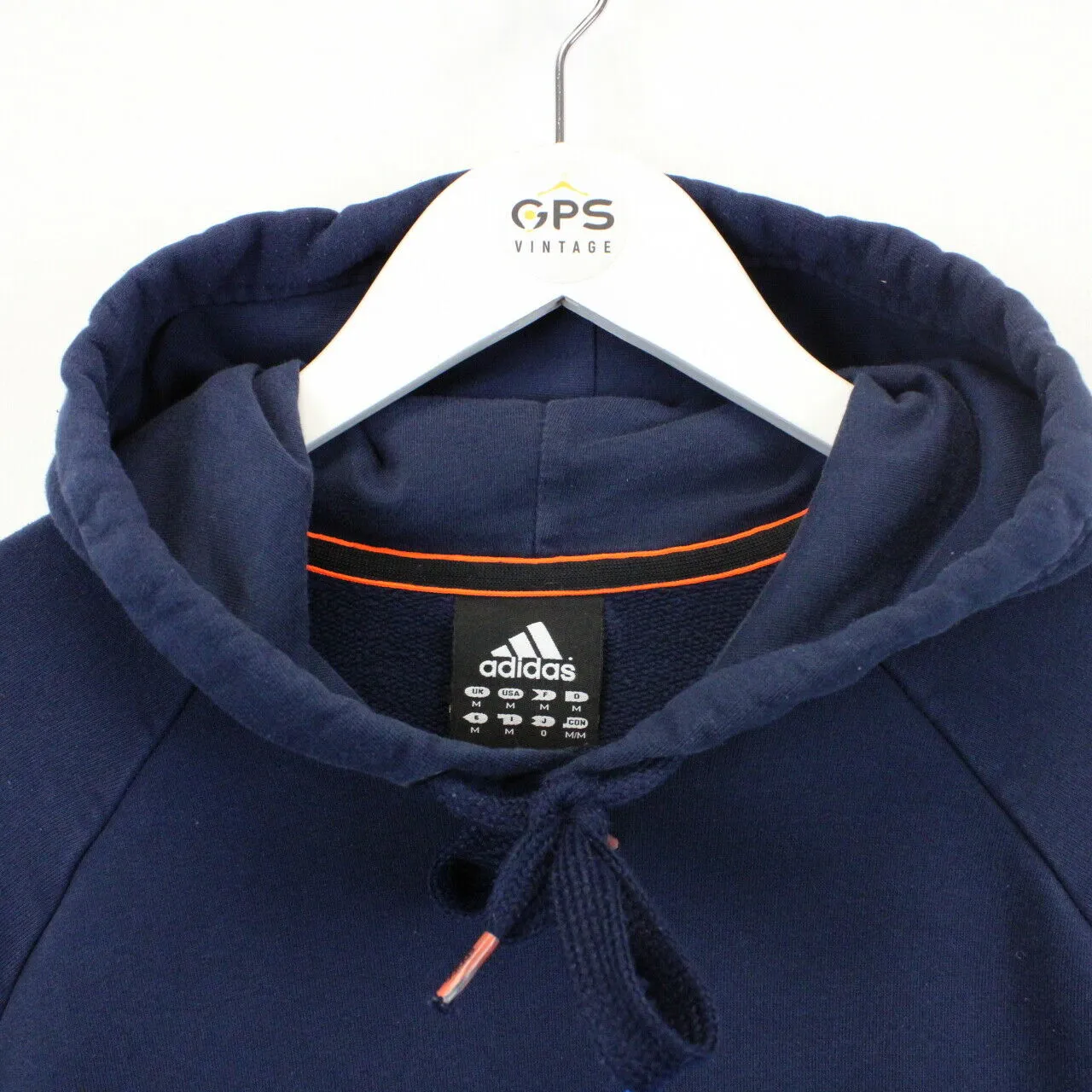 ADIDAS Hoodie Navy Blue | Medium