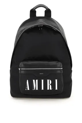 Amiri Logo Print Zipped Backpack