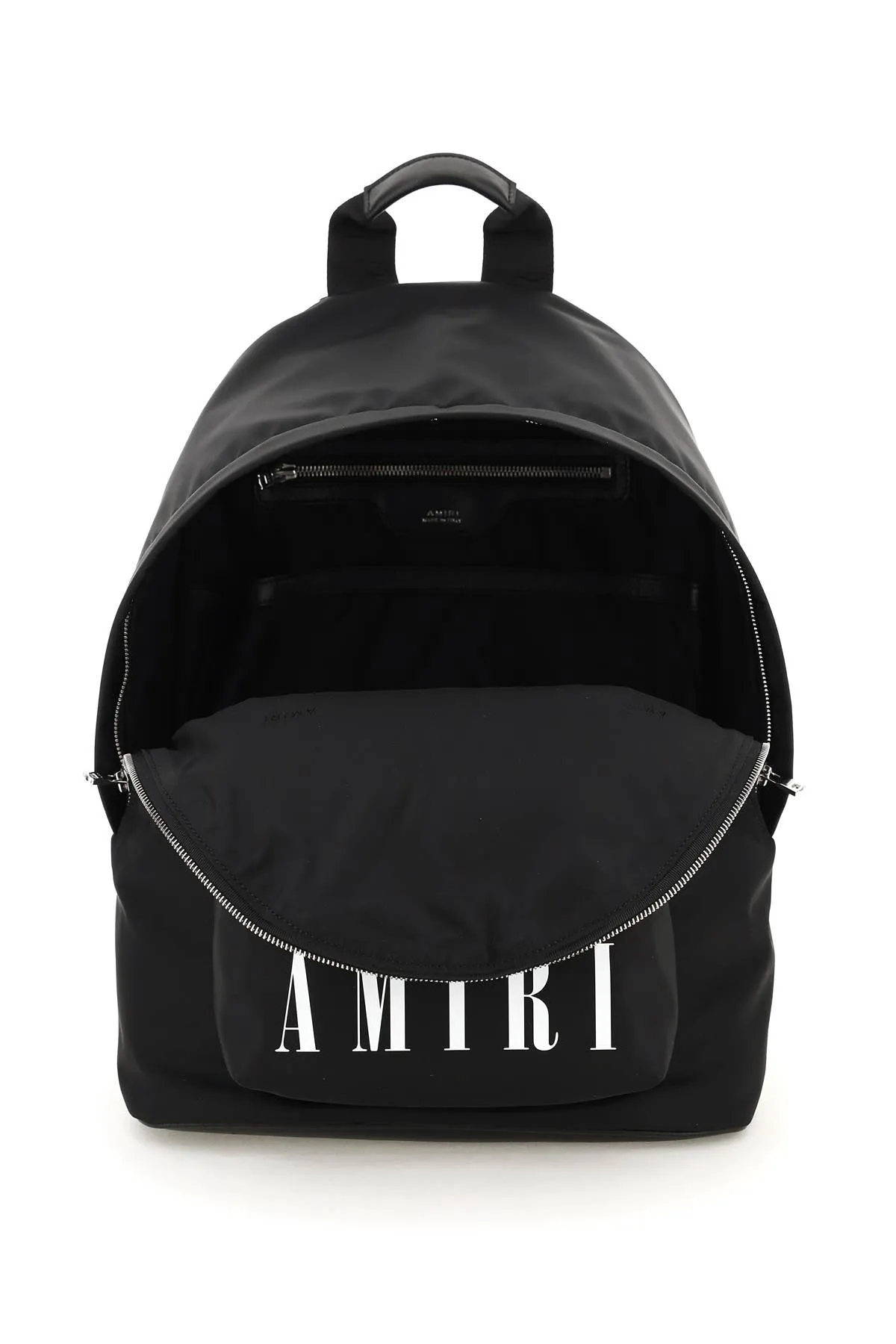 Amiri Logo Print Zipped Backpack