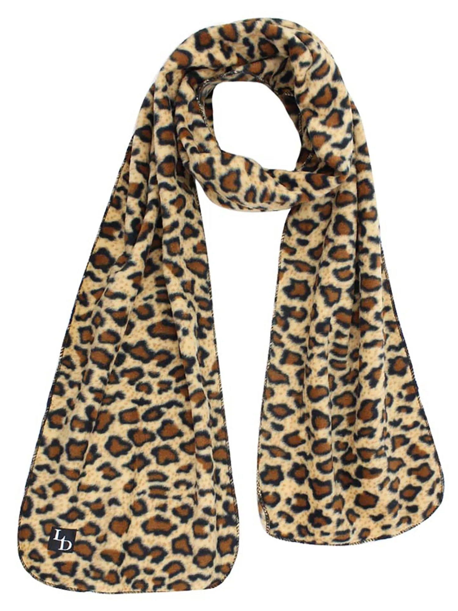 Animal Print Fleece Hat Scarf & Matching Glove Set