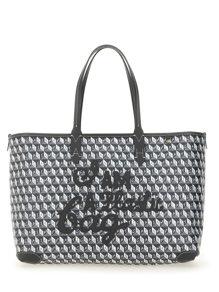 ANYA HINDMARCH    I AM A PLASTIC BAG TOTE BAG SMALL