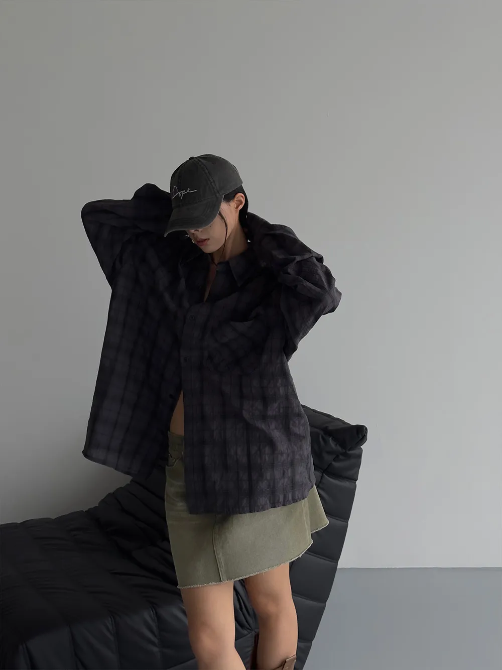 ASCLO  |Tartan Other Plaid Patterns Casual Style Unisex Street Style