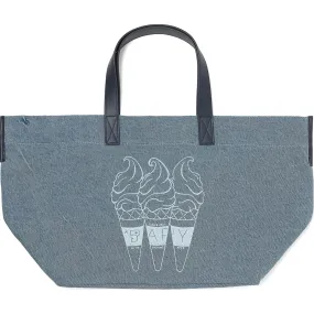 BAPY OVERSIZED CANVAS TOTE BAG LADIES