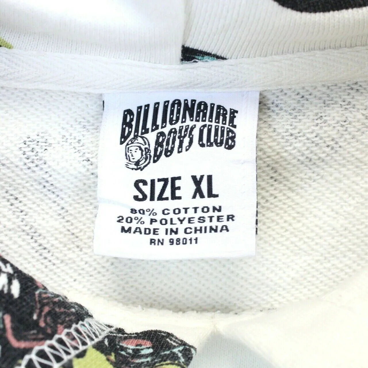 BILLIONAIRE BOYS CLUB Hoodie White | XL