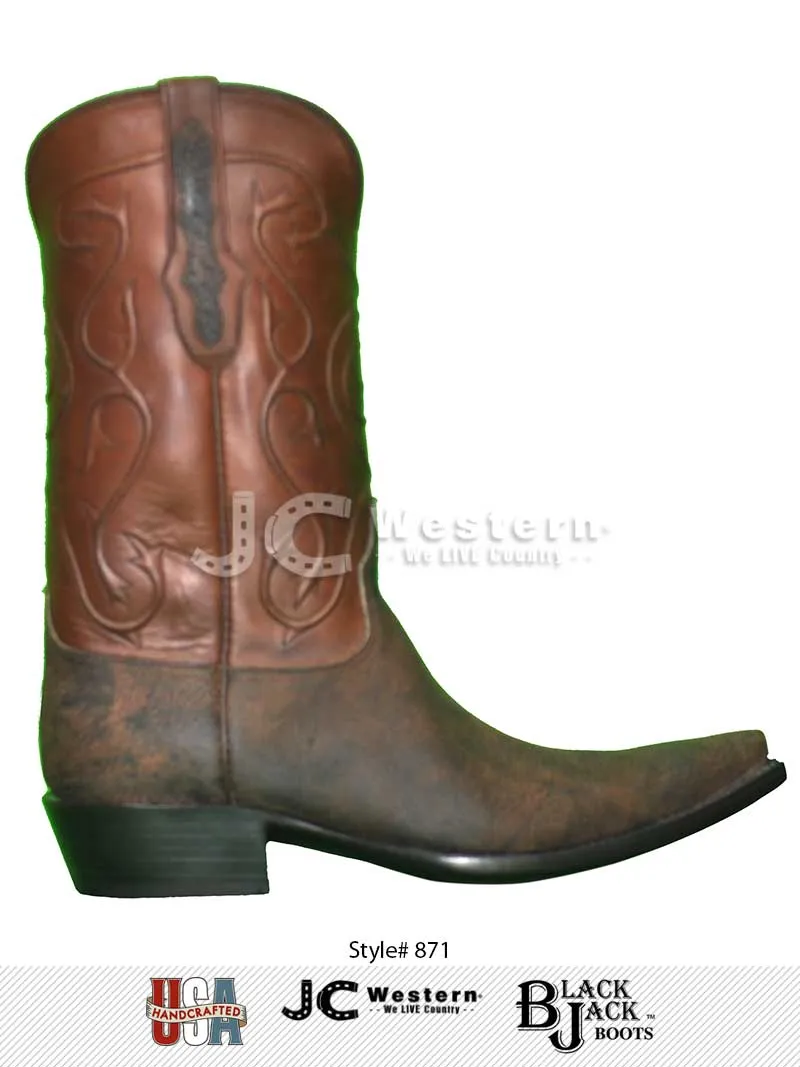 Black Jack ST871-53 Mens Giraffe Western Boots Safari Tan