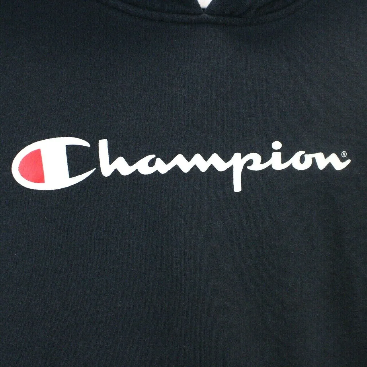 CHAMPION 00s Hoodie Navy Blue | Medium