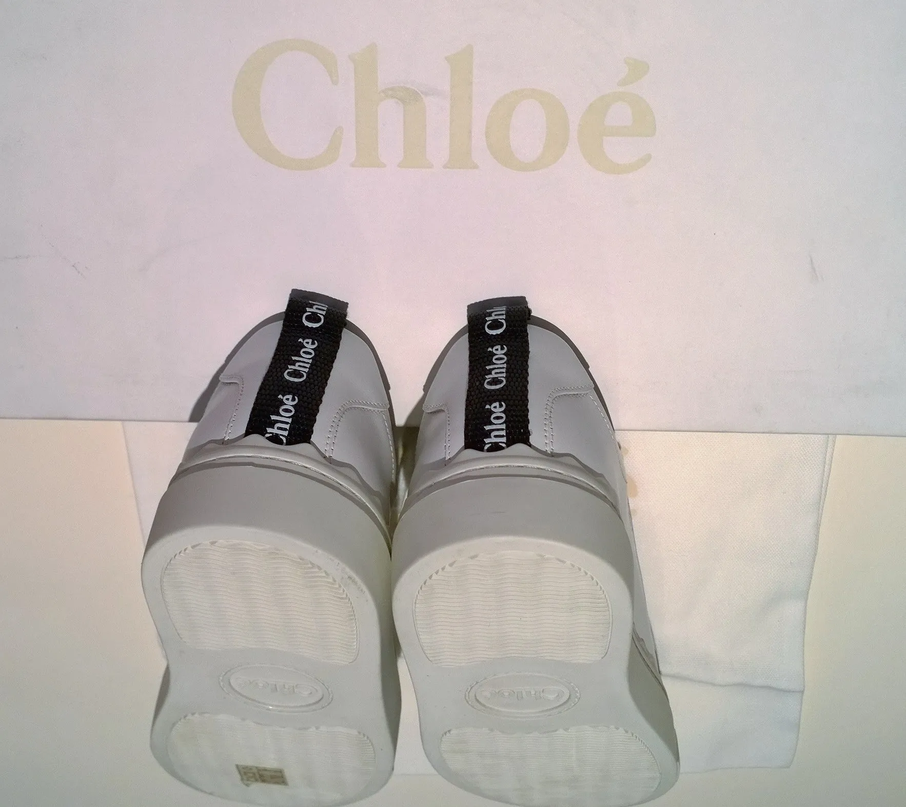 Chloé Lauren Sneakers in White Leather New in Box Trainers