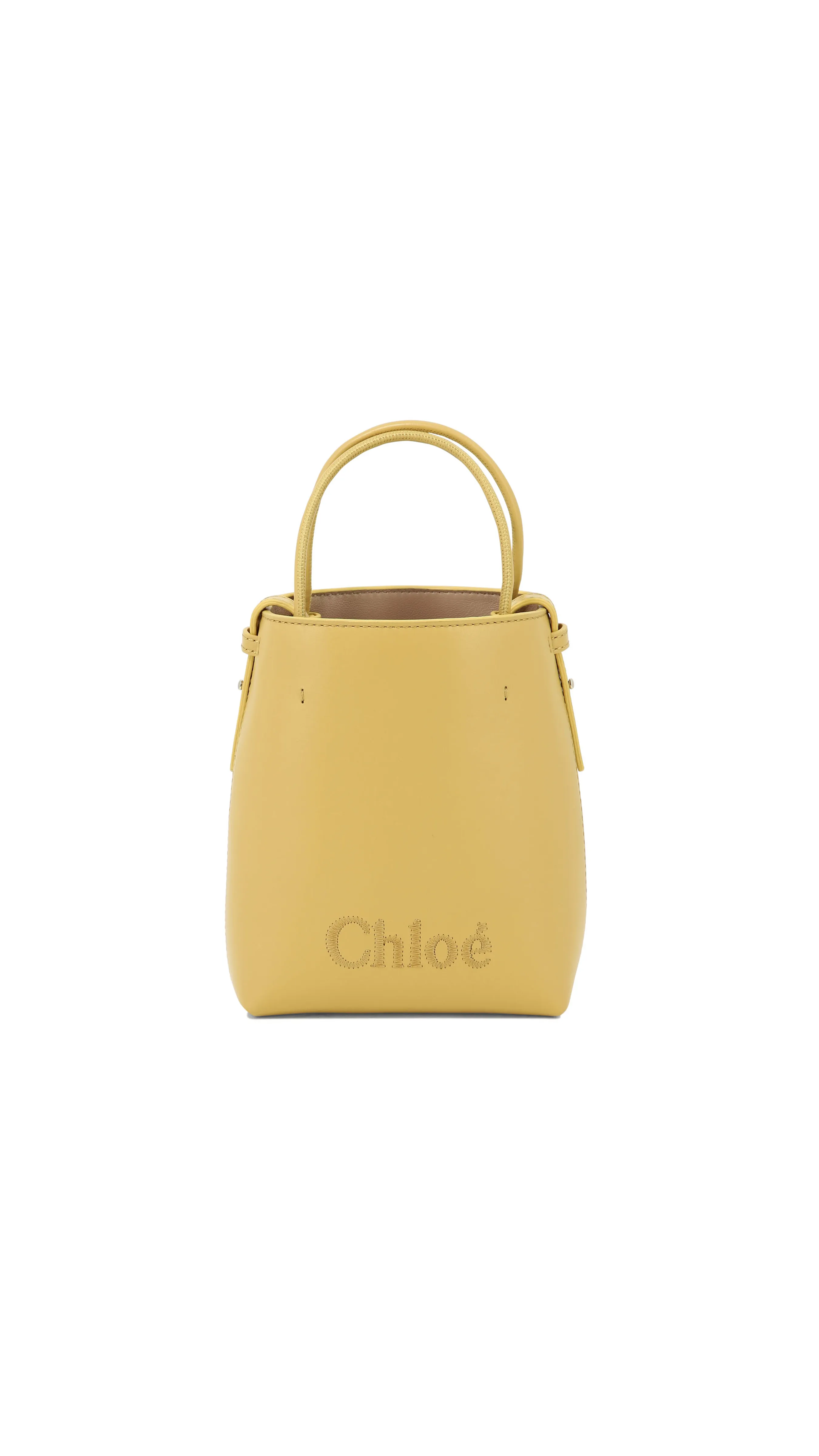 Chloé Sense Micro Tote Bag - Honey Gold