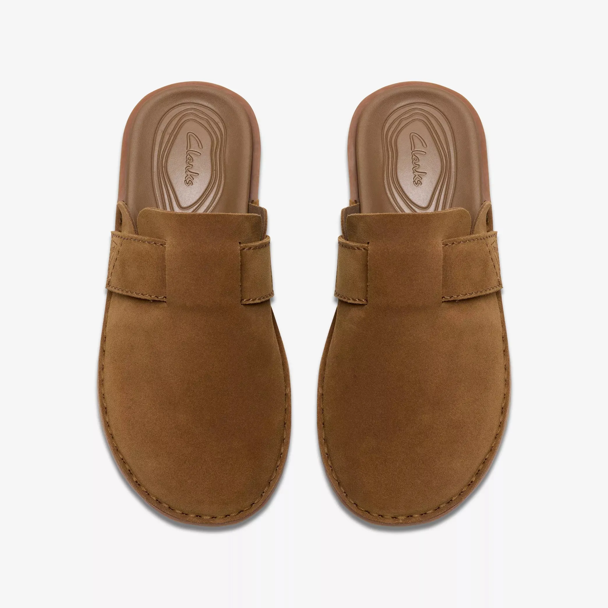 CLARKS | SANDALIAS CASUAL UNISEX | LITTON MULE COLA SUEDE | marron