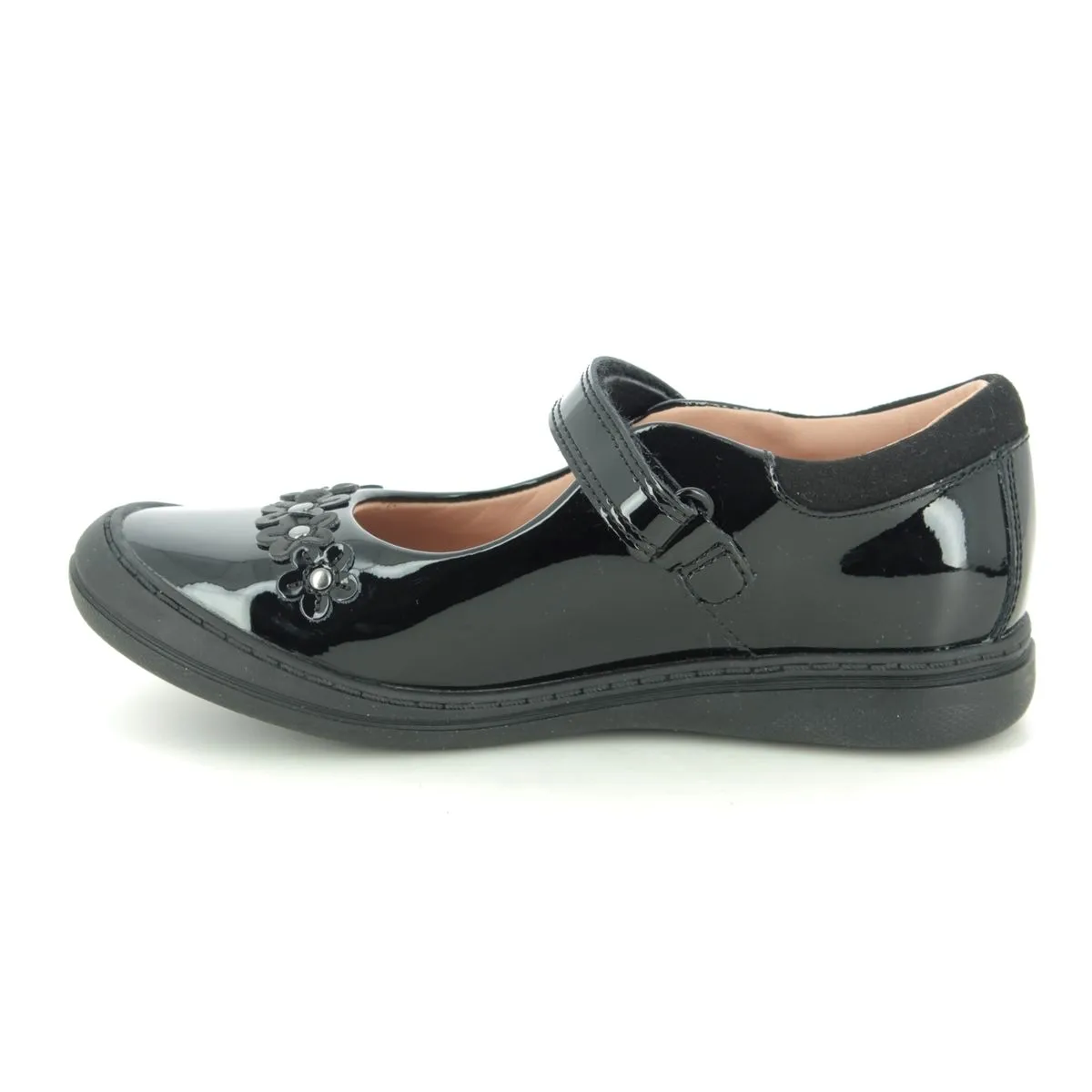 Clarks - Scooter Jump K 261516087g - G Fit (black Patent)