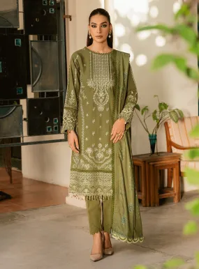 Dastoor By Farasha Embroidered Khaddar Unstitched 3 Piece Suit - 7 VIRSA