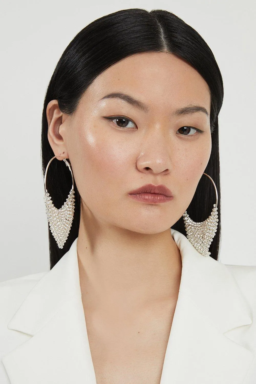 Diamante Detail Earring | Karen Millen