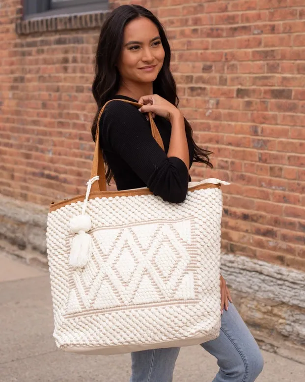 Diamond Pattern Tote Bag