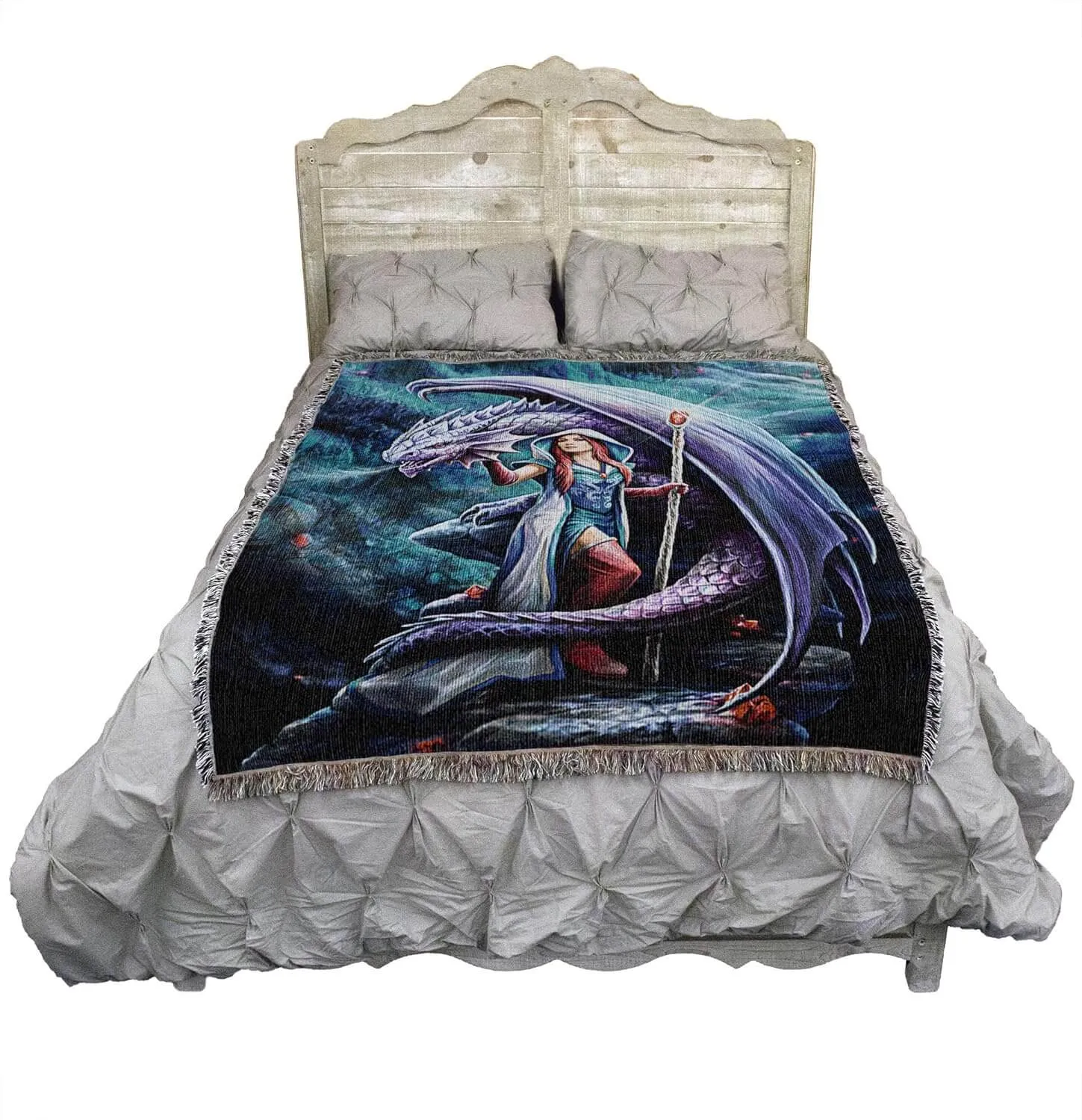 Dragon Mage Tapestry Blanket