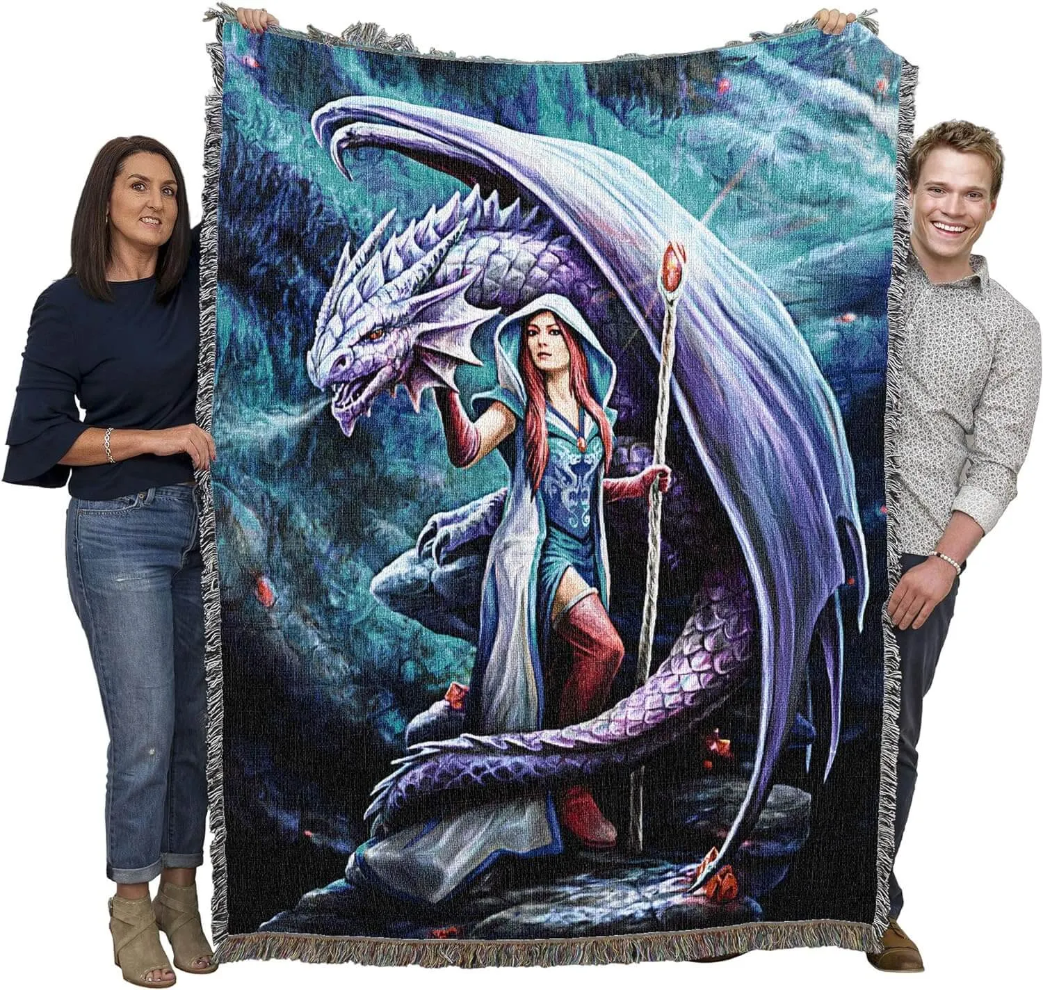 Dragon Mage Tapestry Blanket