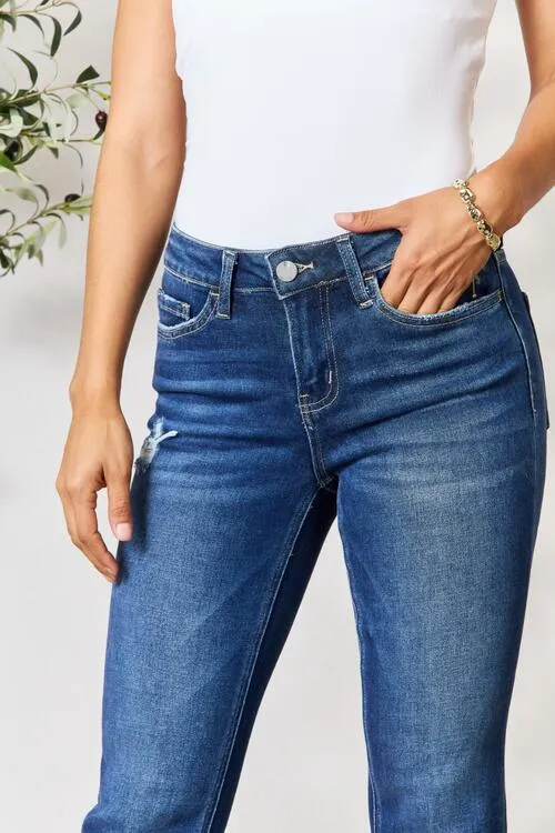 Eva Distressed Cropped Jeans