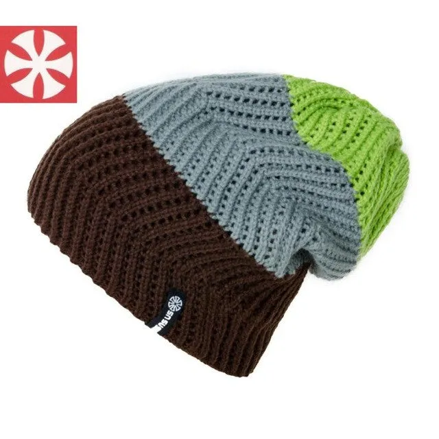 Fall    Beanies Women Knitted Wool Warm Hats For Women Men Cap Female Fashion Skullies Women Hats Skullies # SM6