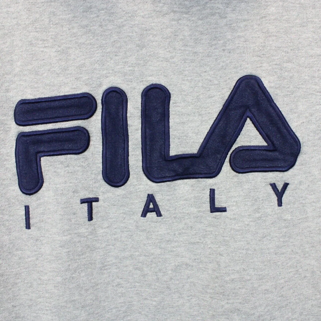 FILA 00s Sleeveless Hoodie Grey | Large