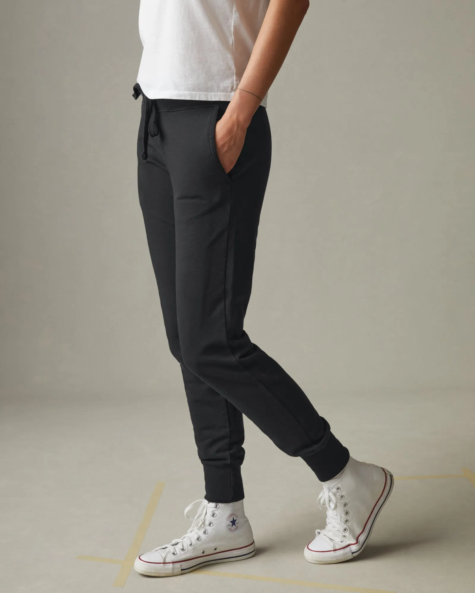 French Terry Jogger - Black