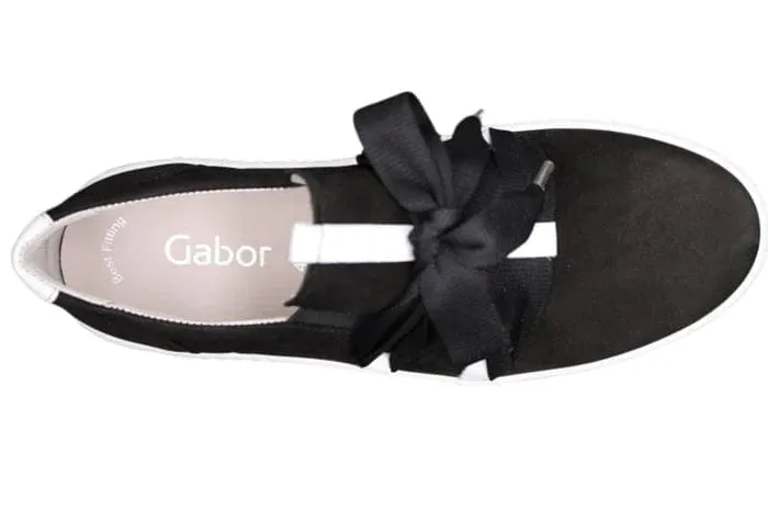 Gabor Thick Lace Black/White Sneaker