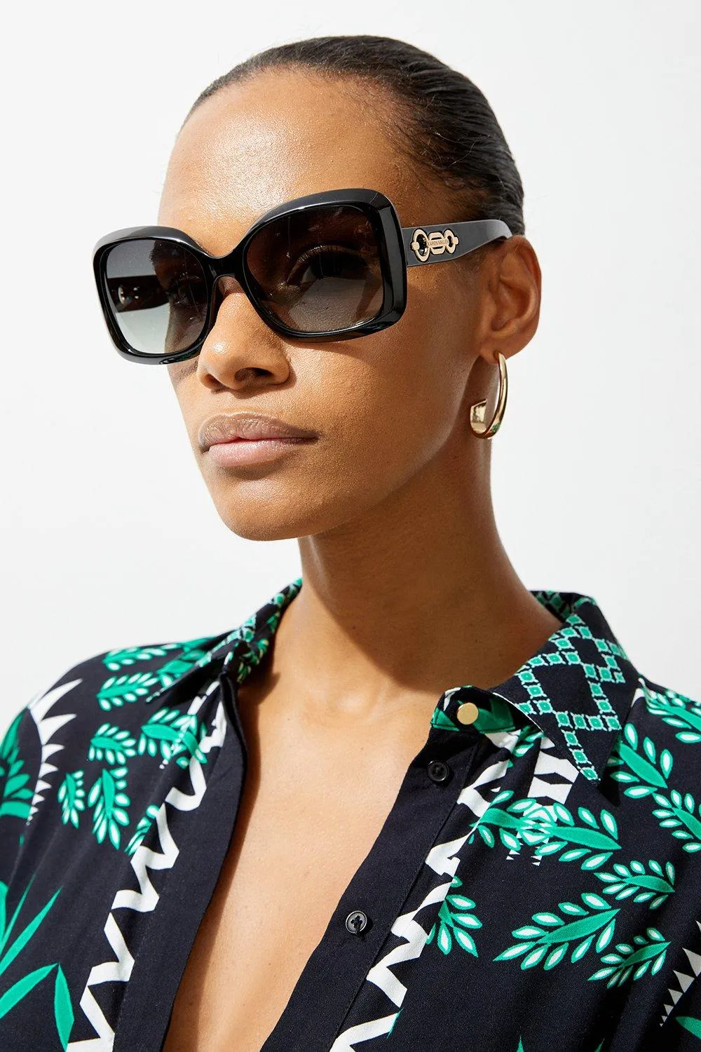 Gold Detail Sunglasses | Karen Millen