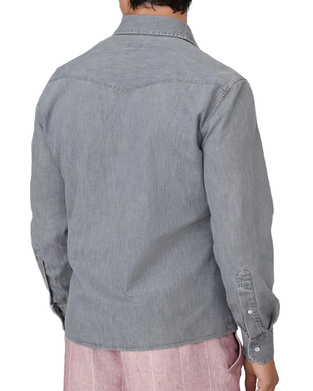 Grigio Western Style Denim Sportshirt