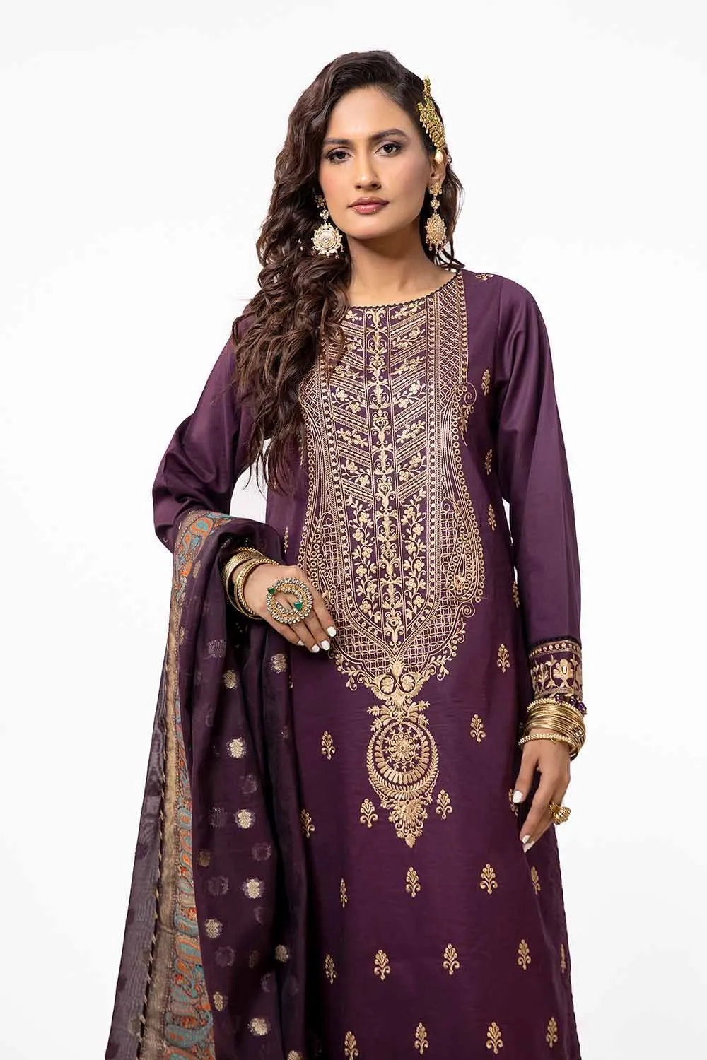 Gul Ahmed Eid ul Adha Embroidered Lawn Unstitched 3Pc Suit FE-42062