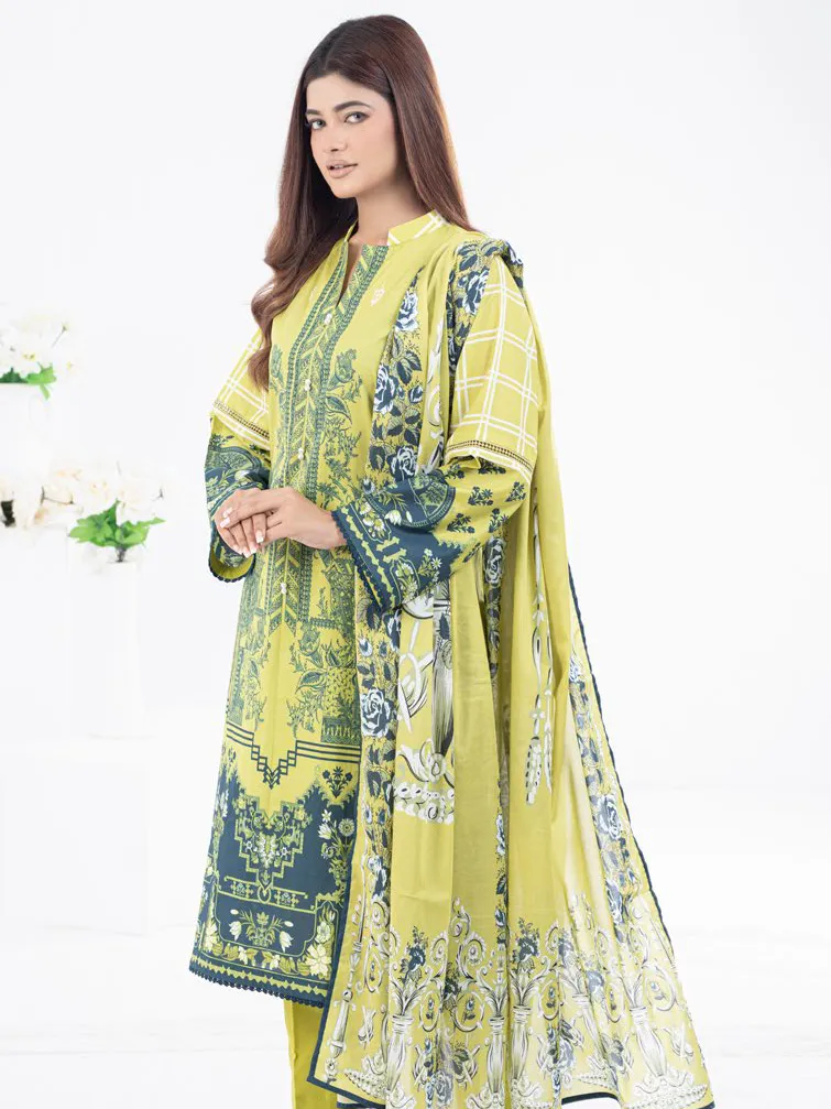 Gul Ahmed Regalia Printed Lawn Unstitched 3Pc Suit RG-32153