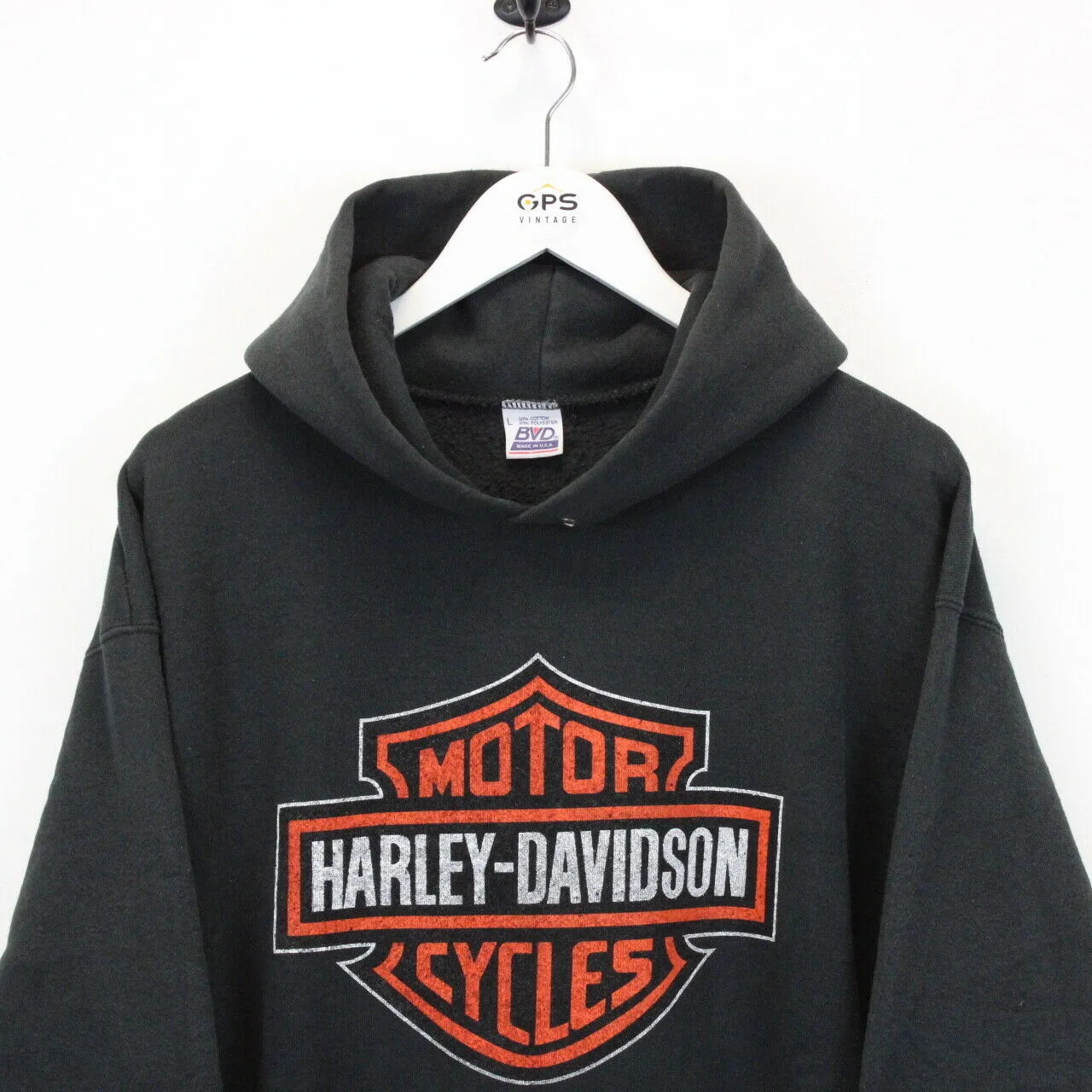 HARLEY DAVIDSON 90s Hoodie Black | Large