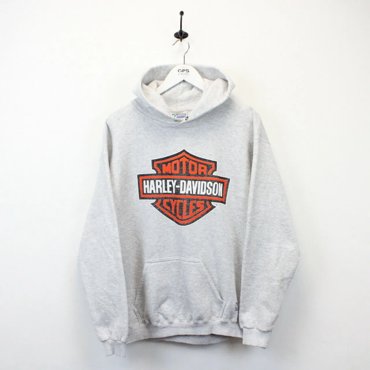 HARLEY DAVIDSON 90s Hoodie Grey | Medium