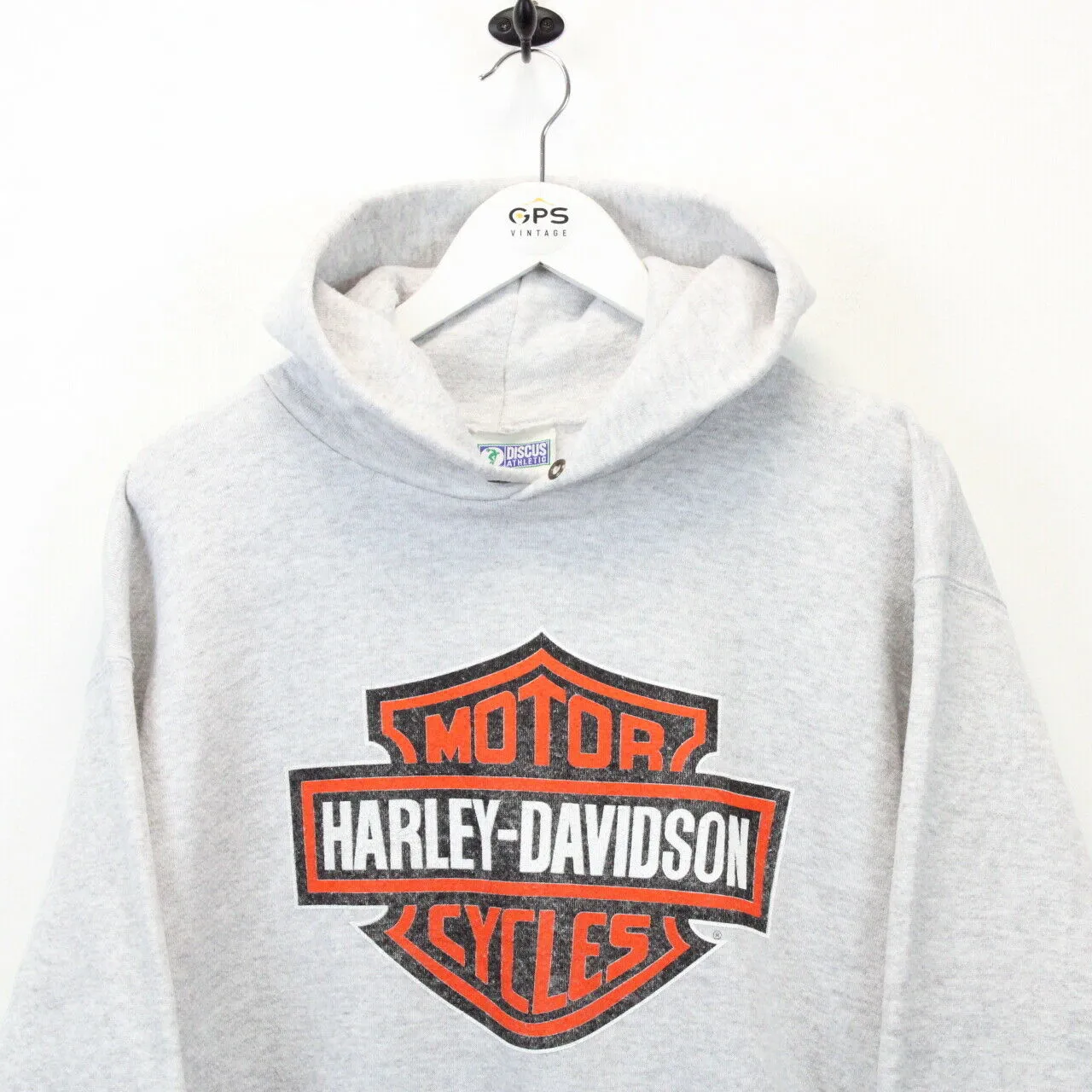 HARLEY DAVIDSON 90s Hoodie Grey | Medium