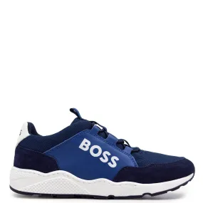 Hugo Boss Navy Elastic Lace Sneaker