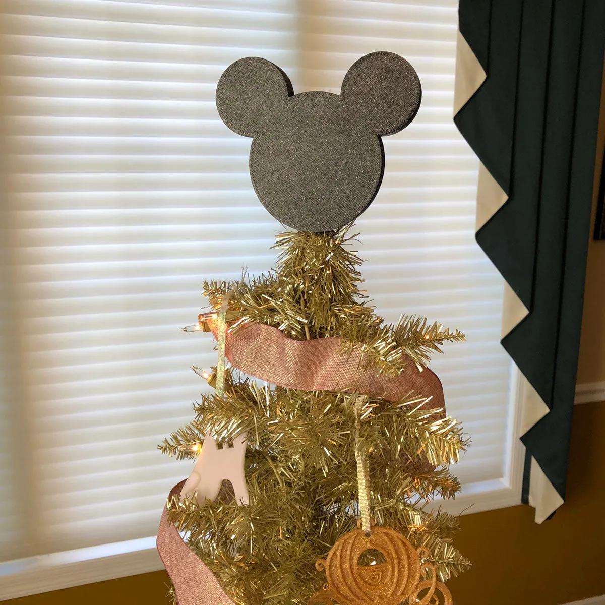 Icon Mouse Christmas Tree Topper - Custom Color