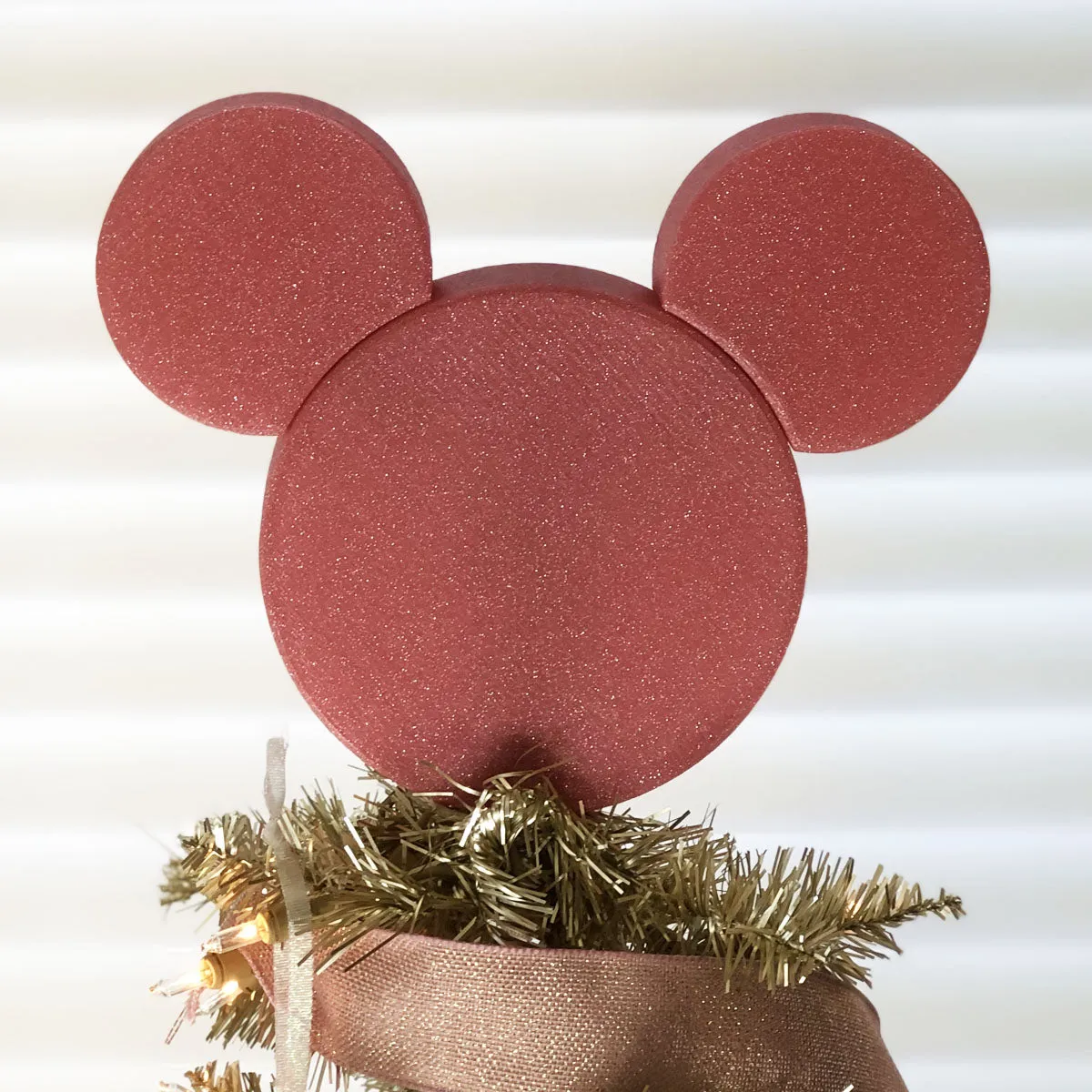 Icon Mouse Christmas Tree Topper - Custom Color