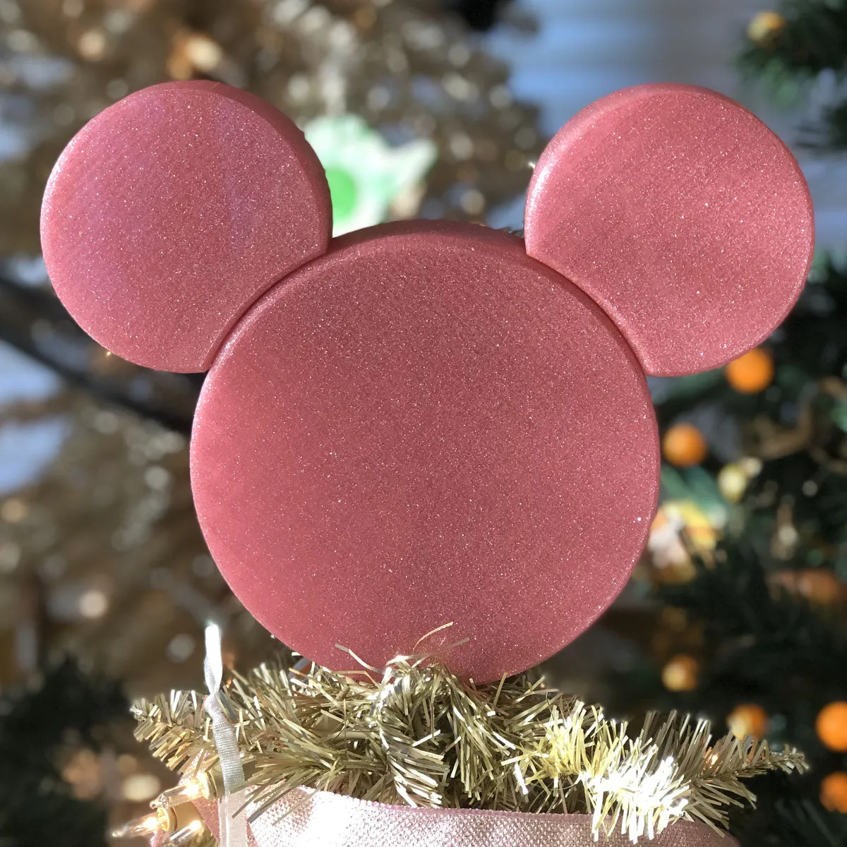 Icon Mouse Christmas Tree Topper - Custom Color