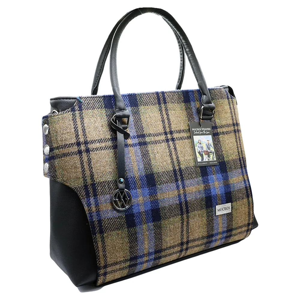 Irish Tweed and Leather Emily Bag