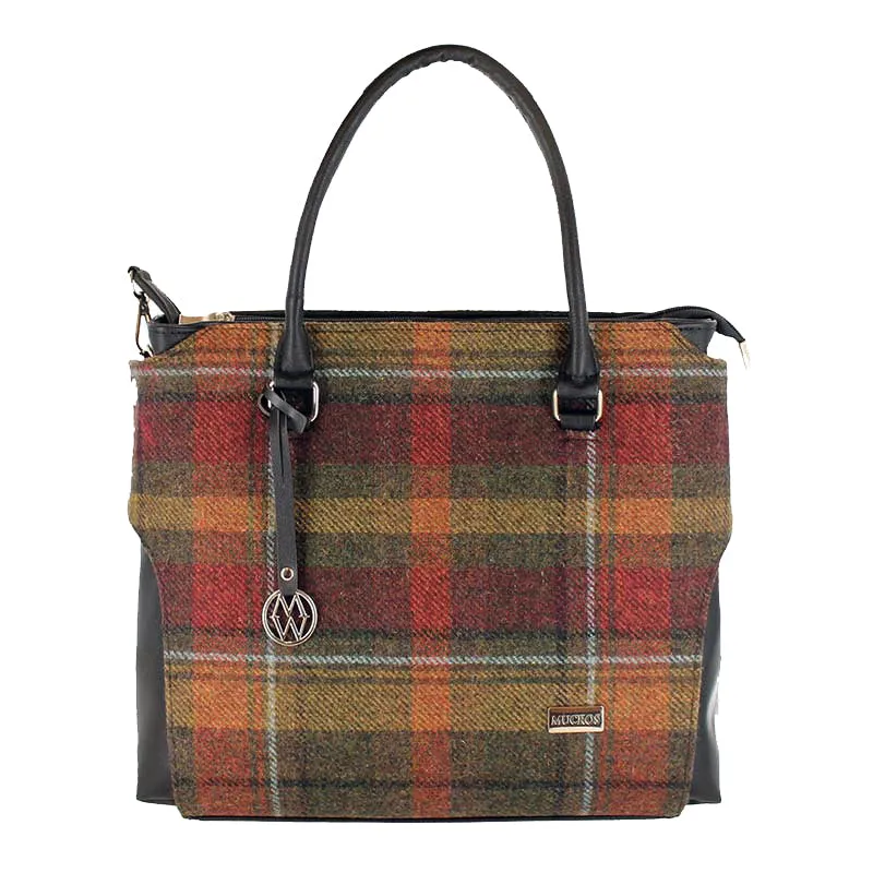 Irish Tweed and Leather Emily Bag