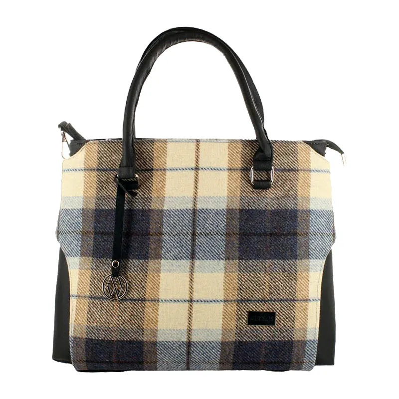 Irish Tweed and Leather Emily Bag