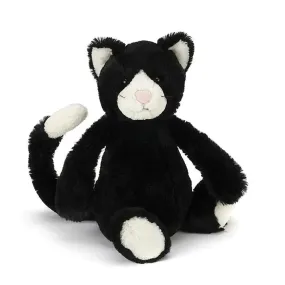 Jellycat Bashful Black & White Kitten - Medium