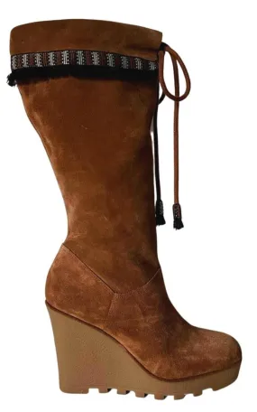 Jimson Suede Wedge Boots