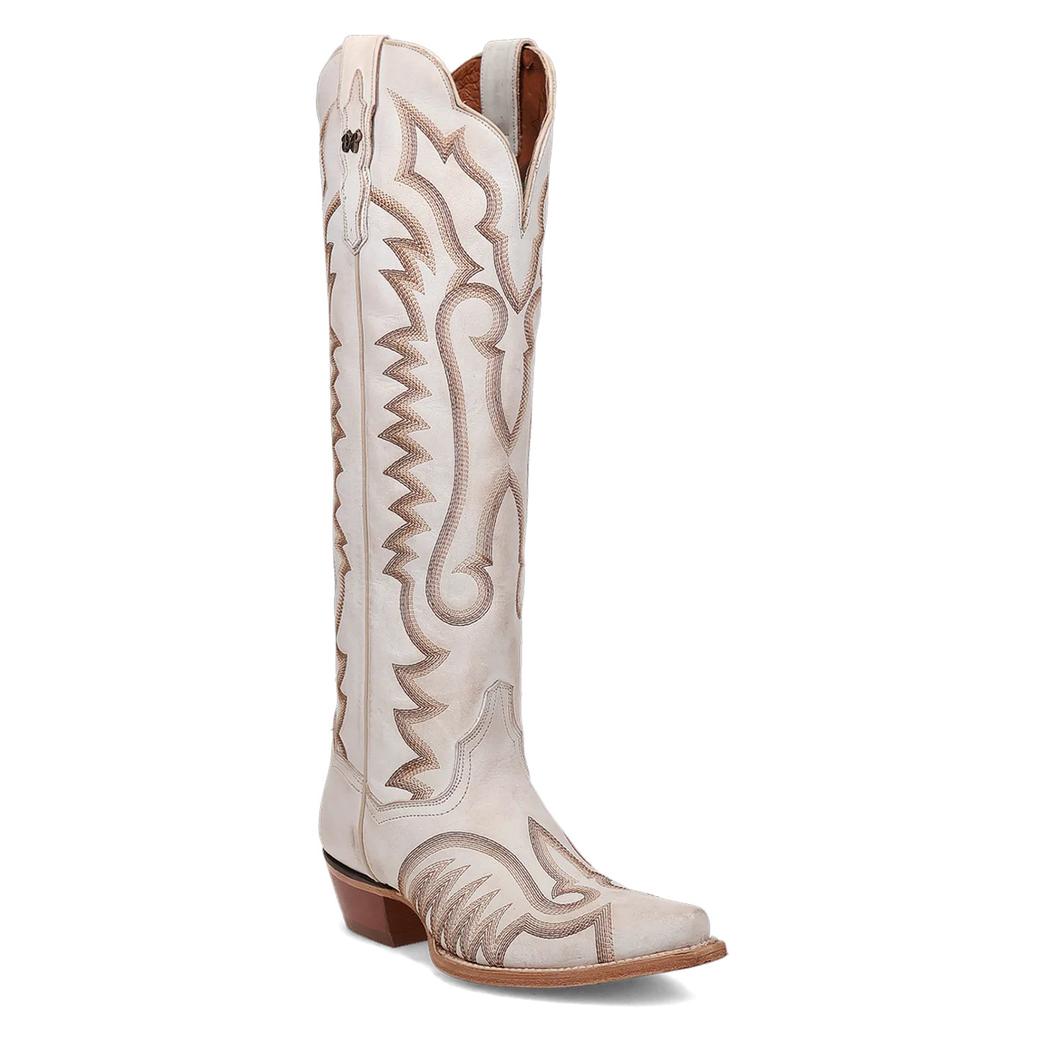 Josie White Leather Boots (DS)