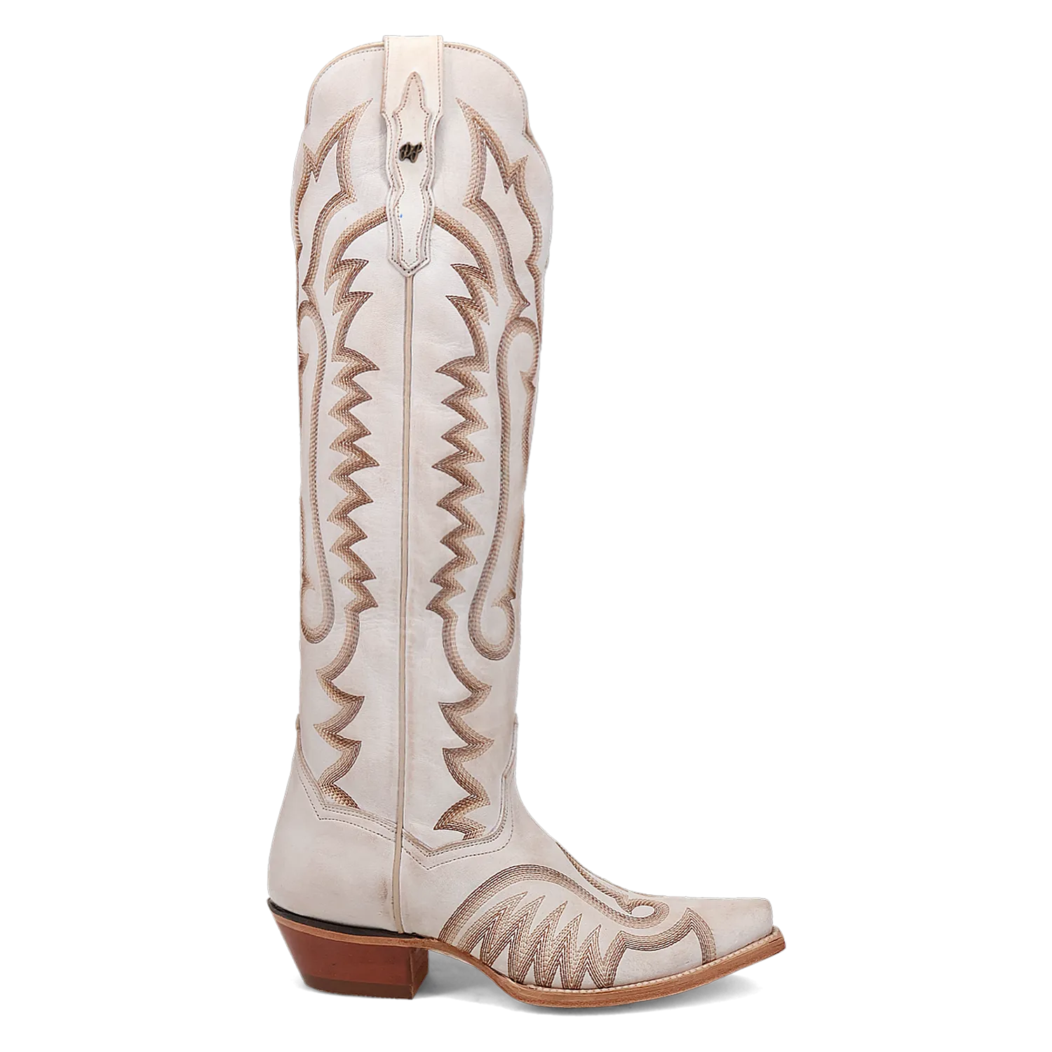 Josie White Leather Boots (DS)