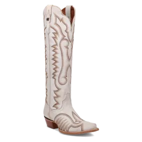 Josie White Leather Boots (DS)