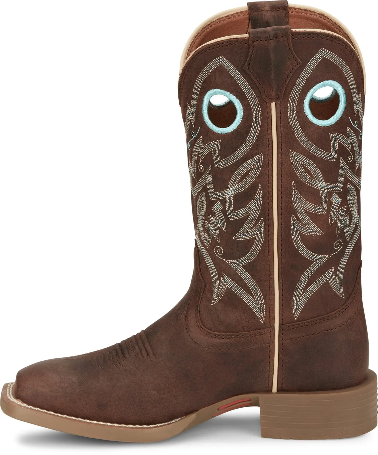 Justin Womens Liberty Spicy Brown Leather Cowboy Boots