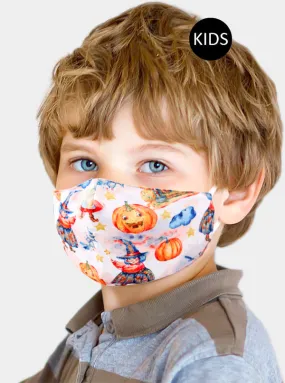 Kid's Witch Pumpkin Face Mask