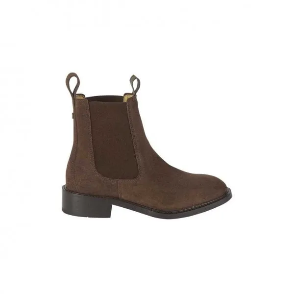 Le Chameau Womens La Chelsea Suede Boot in Marron/Dark Brown